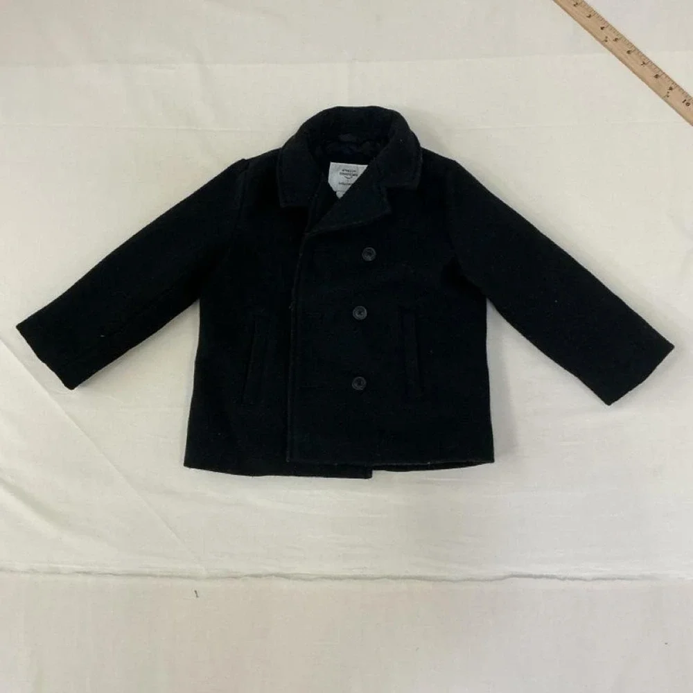 Classic black peacoat by Amazon Essentials‎ x Sofia Grainge